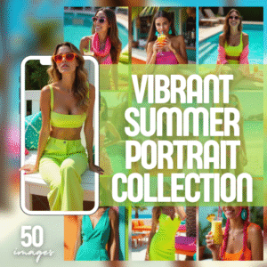 Vibrant Summer Portrait Collection – Digital Image Pack